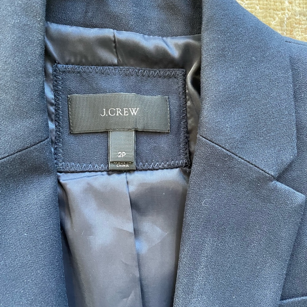 J. Crew Dark Blue Women's Blazer - Picture 5 of 11